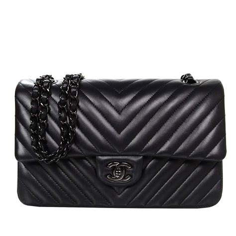 chanel so black chevron medium flap|Chanel So Black Chevron Medium Classic Flap Bag Lambskin.